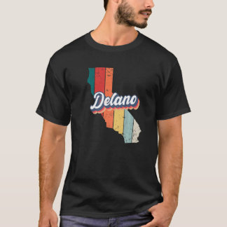 Delano City Retro Vintage Hometown California Prem T-Shirt