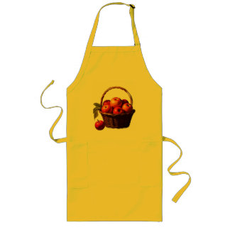 delantal con frutas long apron