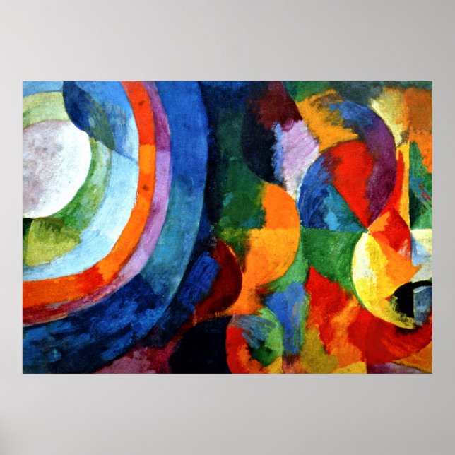 Delaunay - Circular Forms, Sun, Moon Poster (Front)