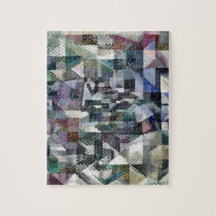 Delaunay Claasical Abstract Art Painting Window 3 Jigsaw Puzzle