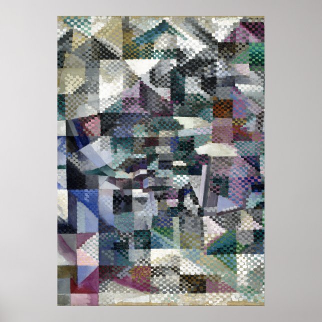 Delaunay Claasical Abstract Art Painting Window 3 Poster (Front)