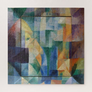 Delaunay Claasical Abstract Art Painting Windows Jigsaw Puzzle