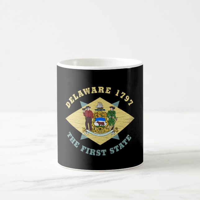 DELAWARE 1797 THE FIRST STATE FLAG COFFEE MUG (Center)
