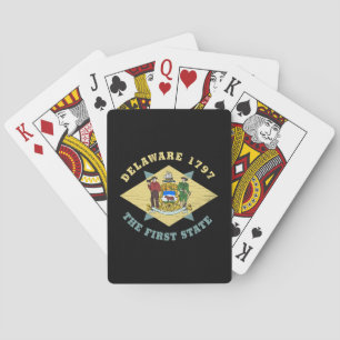 DELAWARE 1797 THE FIRST STATE FLAG PLAYING CARDS