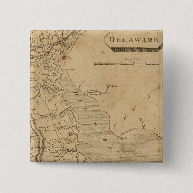 Delaware 3 15 cm square badge (Front)