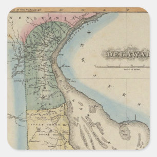 Delaware 6 square sticker