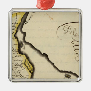 Delaware 7 metal ornament