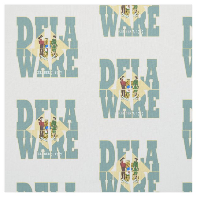 Delaware American state flag Fabric (Swatch)