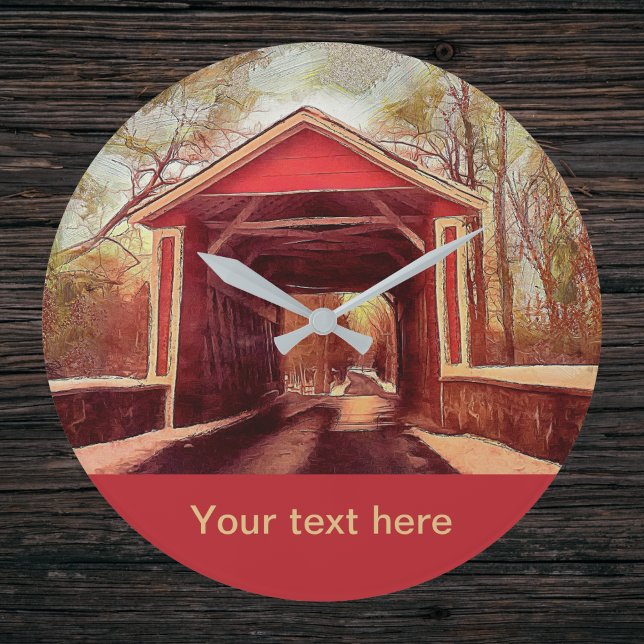 Delaware Ashland Covered Bridge Large Clock (Creator Uploaded)