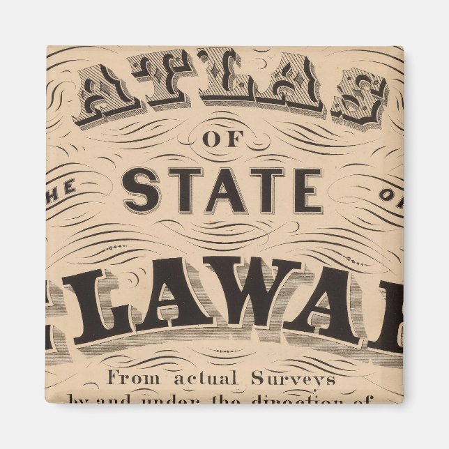 Delaware Atlas Magnet (Front)