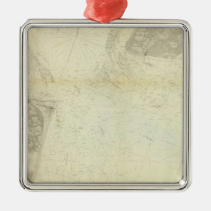 Delaware Bay, River 1 Metal Tree Decoration