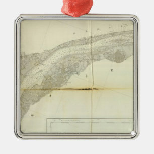 Delaware Bay, River 3 Metal Tree Decoration