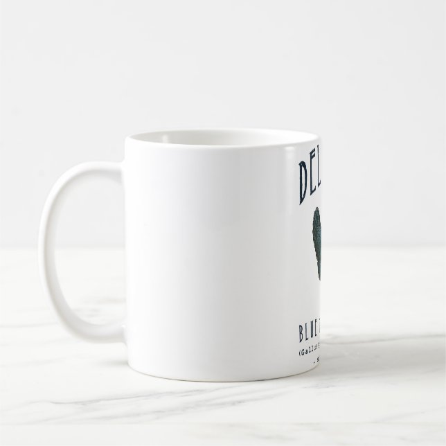 Delaware Blue Hen Chicken State Bird  Coffee Mug (Left)