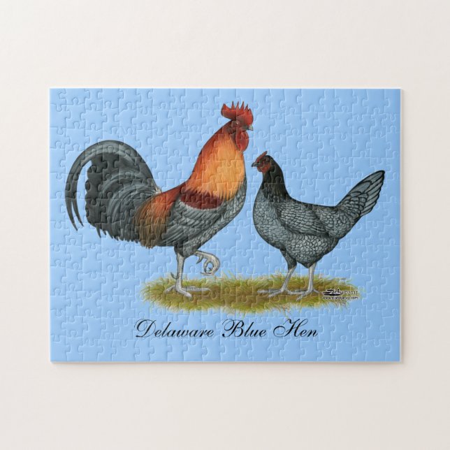 Delaware Blue Hen Jigsaw Puzzle (Horizontal)