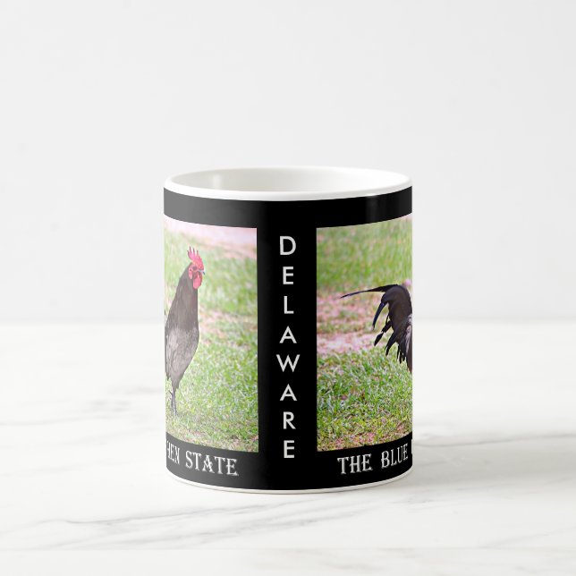 Delaware Blue Hen (Rooster) Coffee Mug (Center)