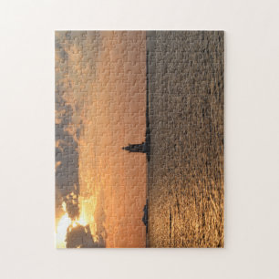 Delaware Breakwater Lighthouse Cape Henlopen Jigsaw Puzzle