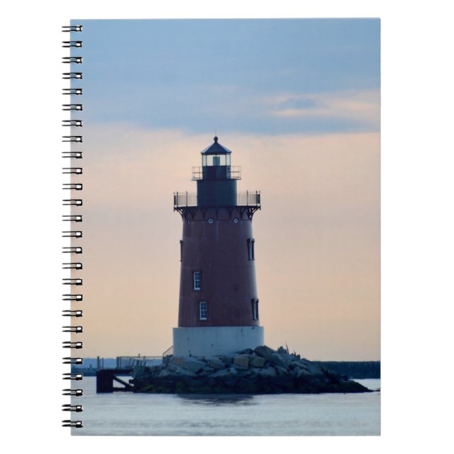 Delaware Breakwater Lighthouse Cape Henlopen Lewes Notebook (Front)
