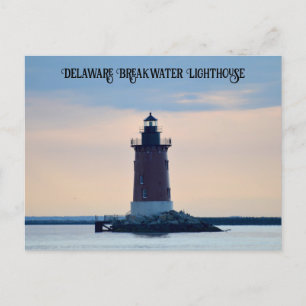 Delaware Breakwater Lighthouse Cape Henlopen Lewes Postcard