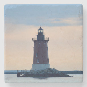 Delaware Breakwater Lighthouse Cape Henlopen Stone Coaster