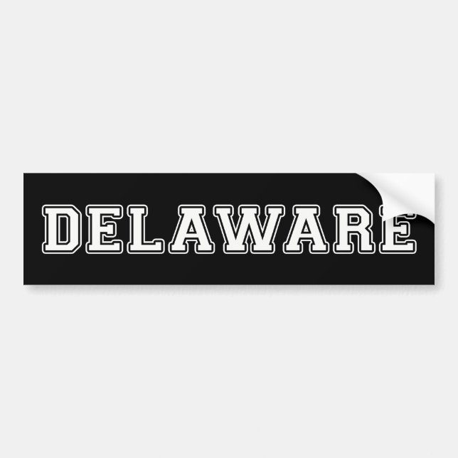Delaware Bumper Sticker (Front)