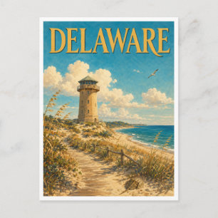 Delaware Cape Henlopen GeoSaga Postcard