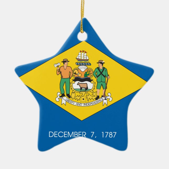 DELAWARE CERAMIC ORNAMENT (Front)