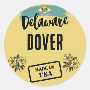 Delaware Cities Classic Round Sticker