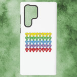 Delaware Colourful Hearts Samsung Galaxy Case<br><div class="desc">Do you like colourful phone cases?  Do you like the state of Delaware?  This phone case features yellow,  green,  blue,  purple and red hearts that say Delaware.</div>