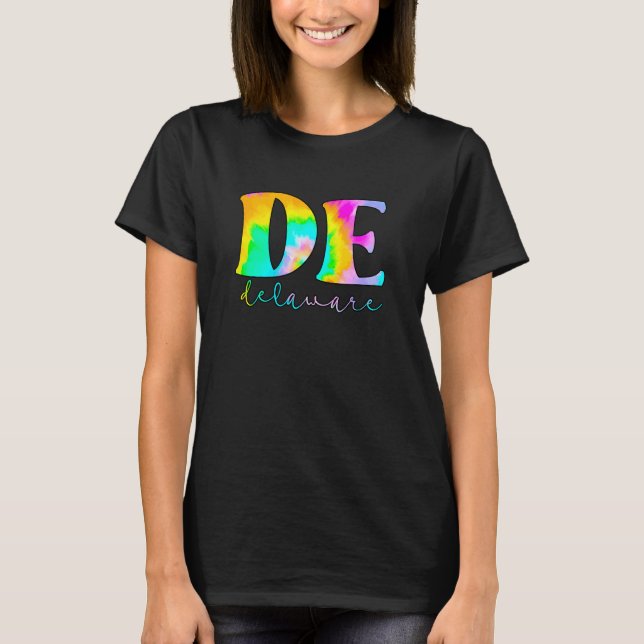 Delaware De Tie Dye T-Shirt (Front)