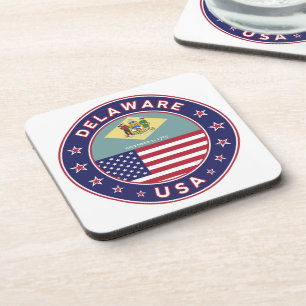 Delaware, Delaware t-shirt, Delaware sticker Coaster