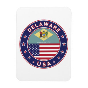 Delaware, Delaware t-shirt, Delaware sticker Magnet