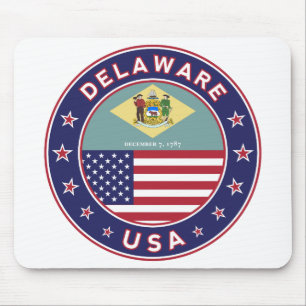 Delaware, Delaware t-shirt, Delaware sticker Mouse Pad