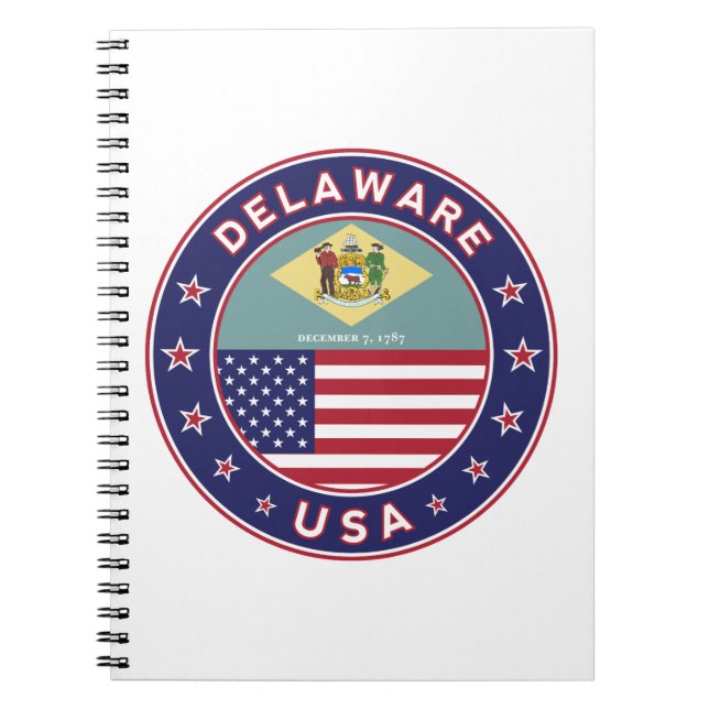 Delaware, Delaware t-shirt, Delaware sticker Notebook (Front)