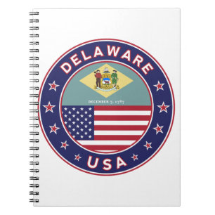 Delaware, Delaware t-shirt, Delaware sticker Notebook