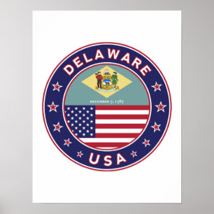 Delaware, Delaware t-shirt, Delaware sticker Poster