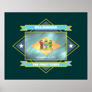 Delaware Diamond Poster