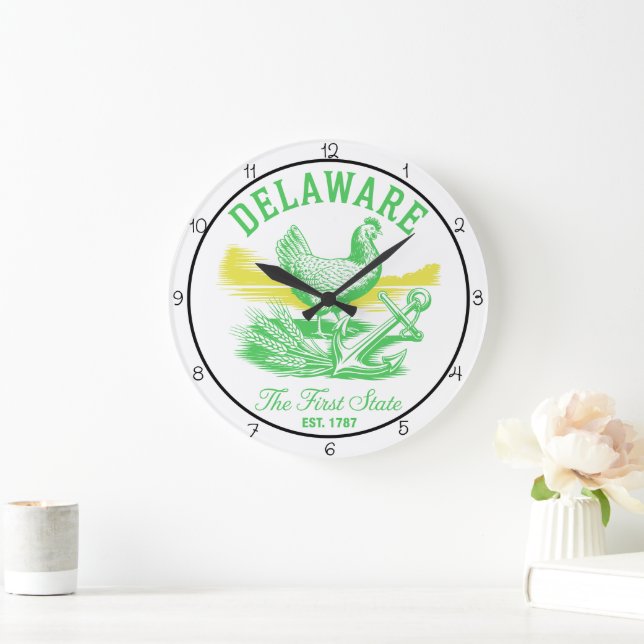 Delaware First State Large Clock (Home)