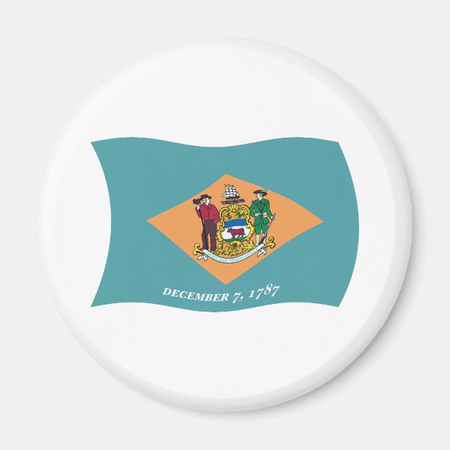 Delaware Flag Magnet (Front)