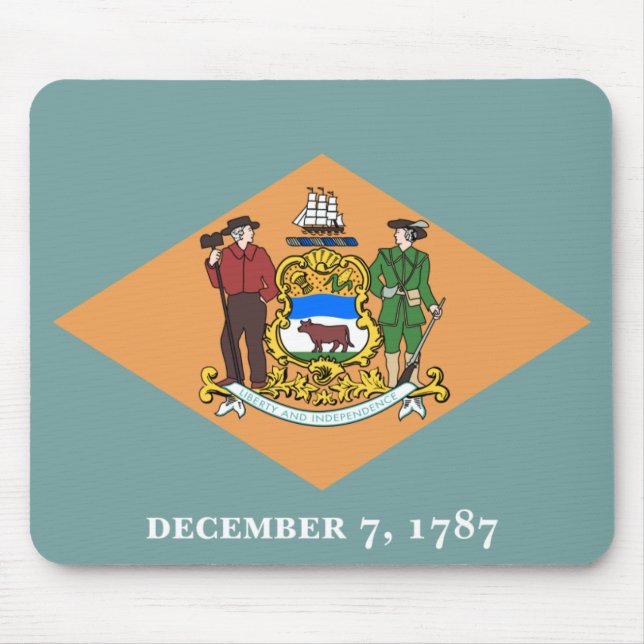 Delaware Flag Mouse Pad (Front)