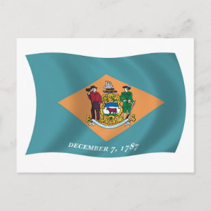 Delaware Flag Postcard