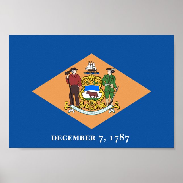 Delaware Flag Poster (Front)