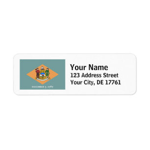 Delaware Flag Return Address Labels