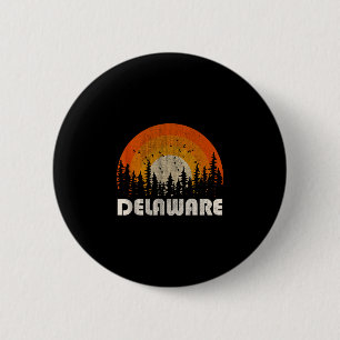 Delaware - funny nature vintage hiking 60s 70s 80s 6 cm round badge