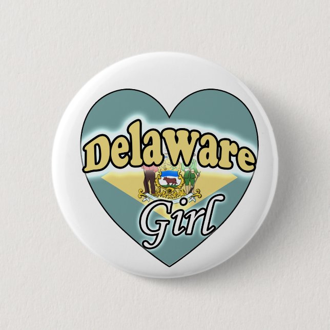 Delaware Girl 6 Cm Round Badge (Front)