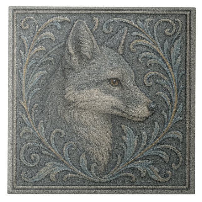 Delaware Grey Fox - Ceramic Tile (Front)