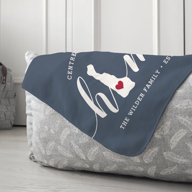 Delaware Home State Personalised Sherpa Blanket (Creator Uploaded)