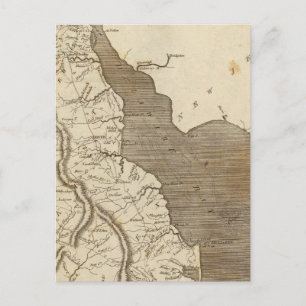 Delaware Map by Arrowsmith Postcard