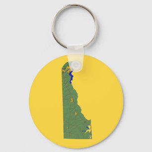 Delaware Map Keychain