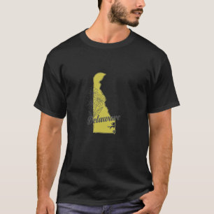 Delaware Map US State USA America T-Shirt