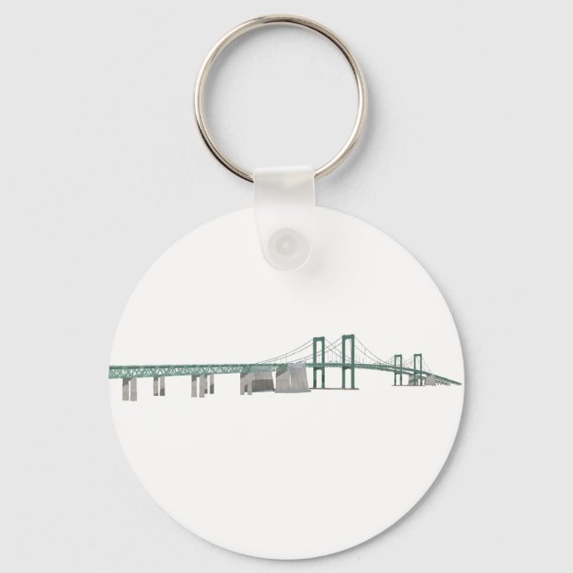 Delaware Memorial Bridge: 3D Model: Key Ring (Front)
